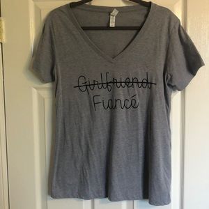 Girlfriend, Fiancé T-Shirt. Perfect for Brides!